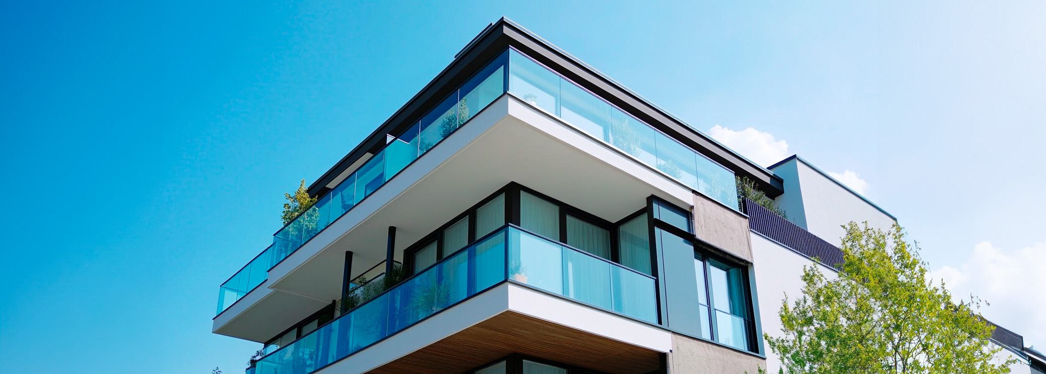 Glas Vista Ganzglasgeländern